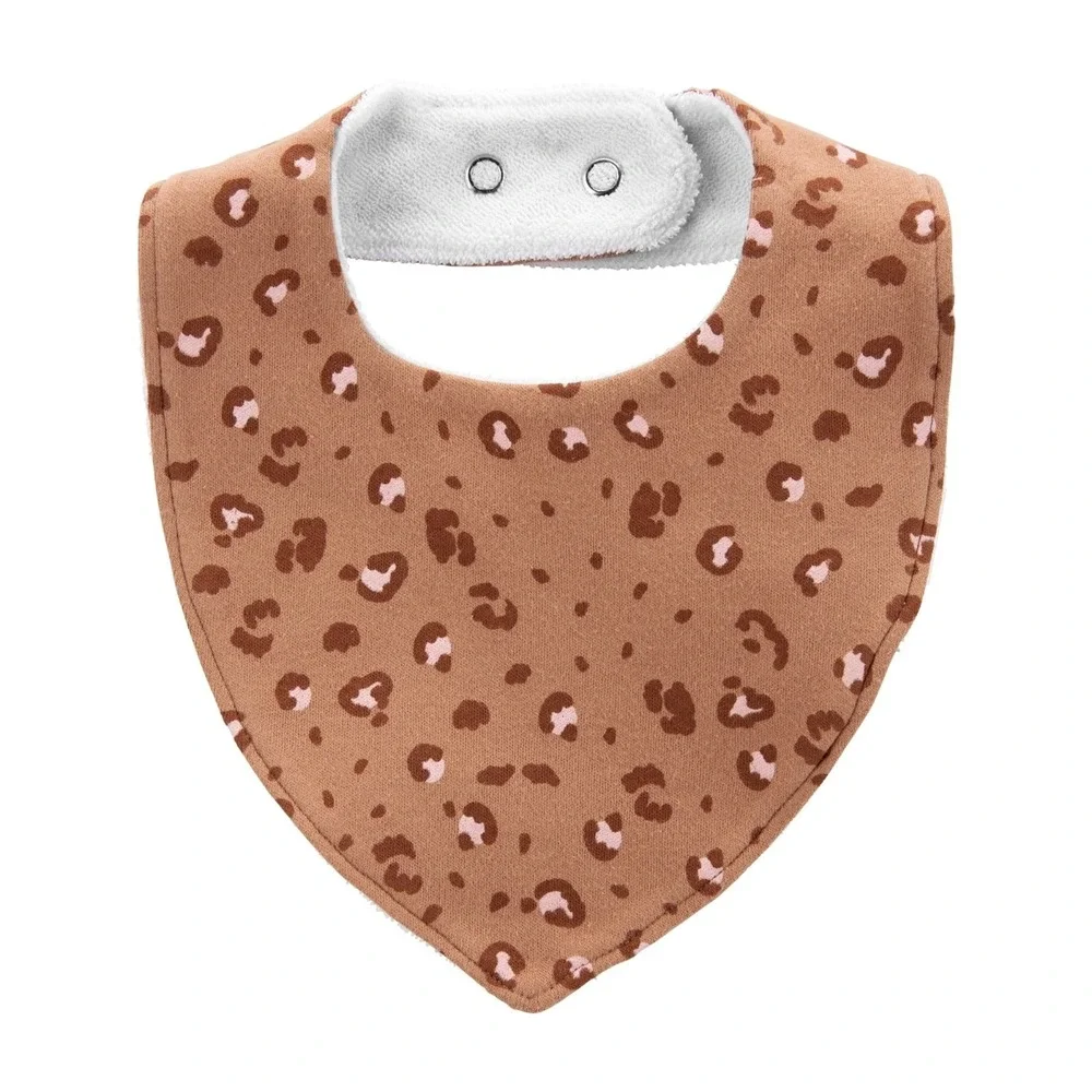 Carter's Child of Mine Baby Bandana Bibs Cheetah Giraffe 3-Pack Snap Closure NEW